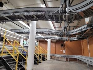 Ceiling hung Mainway conveyor