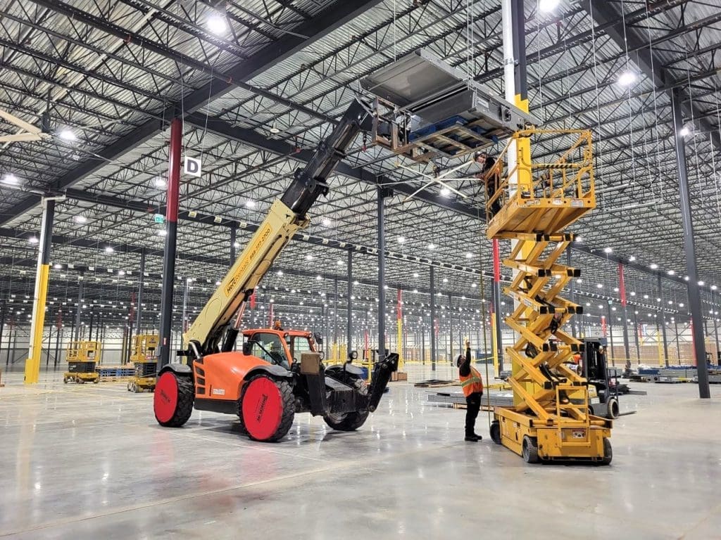 Installing trash conveyor line