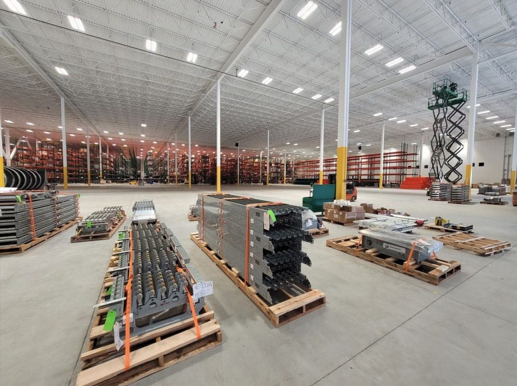 Conveyor being delivered
