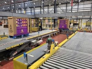 Testing pallet conveyor